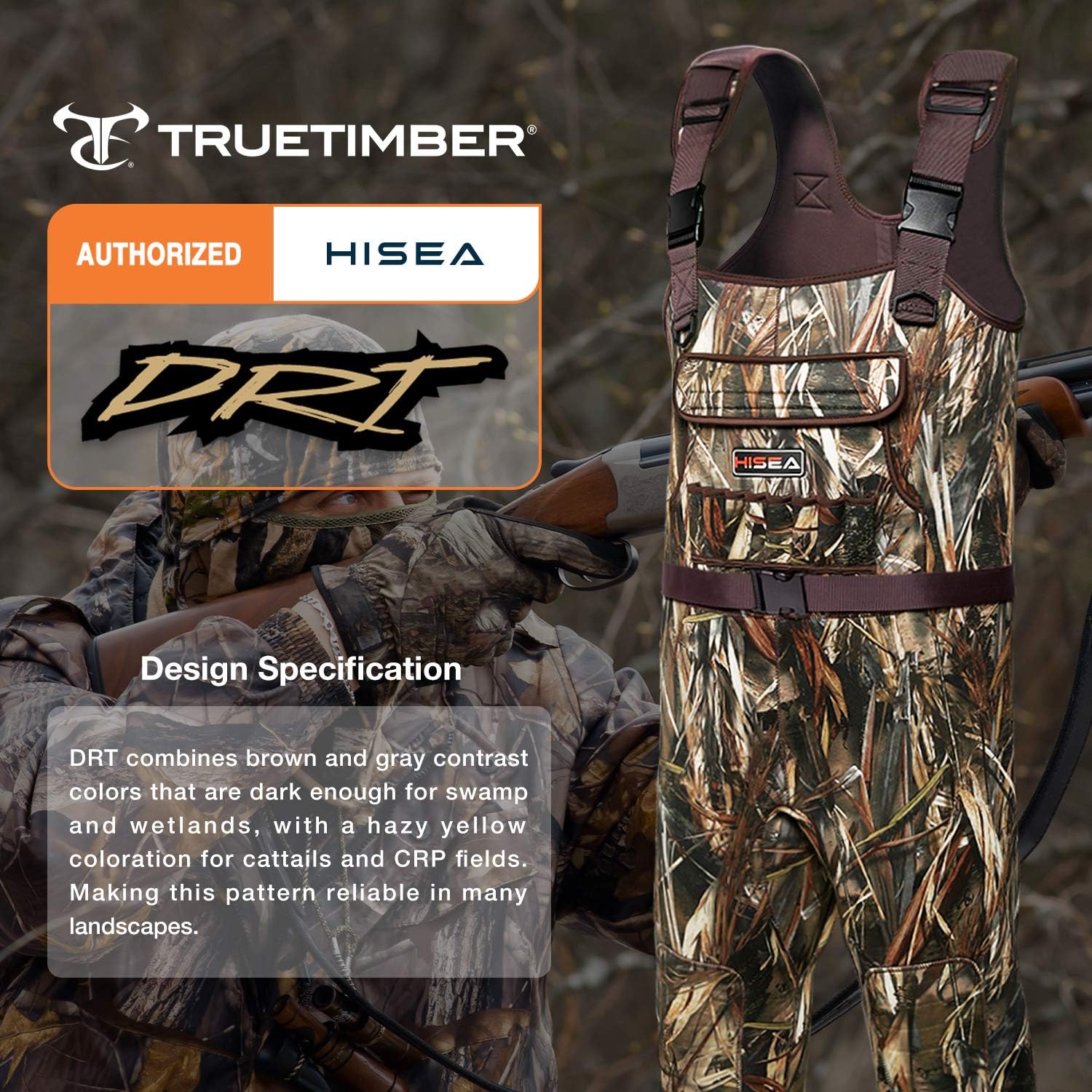 HISEA Neoprene Chest Waders for Men with 200G Boots Duck Hunting Waders with Boot Hanger - Image 4