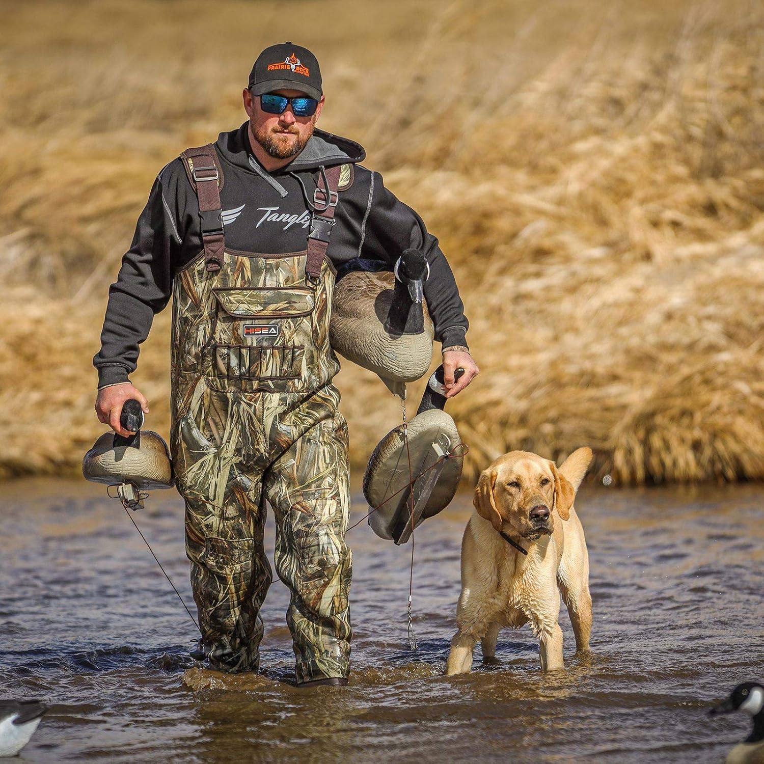 HISEA Neoprene Chest Waders for Men with 200G Boots Duck Hunting Waders with Boot Hanger - Image 5